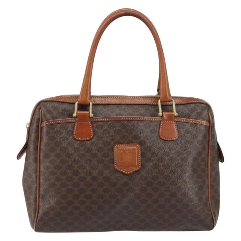Celine Macadam Handbag Brown